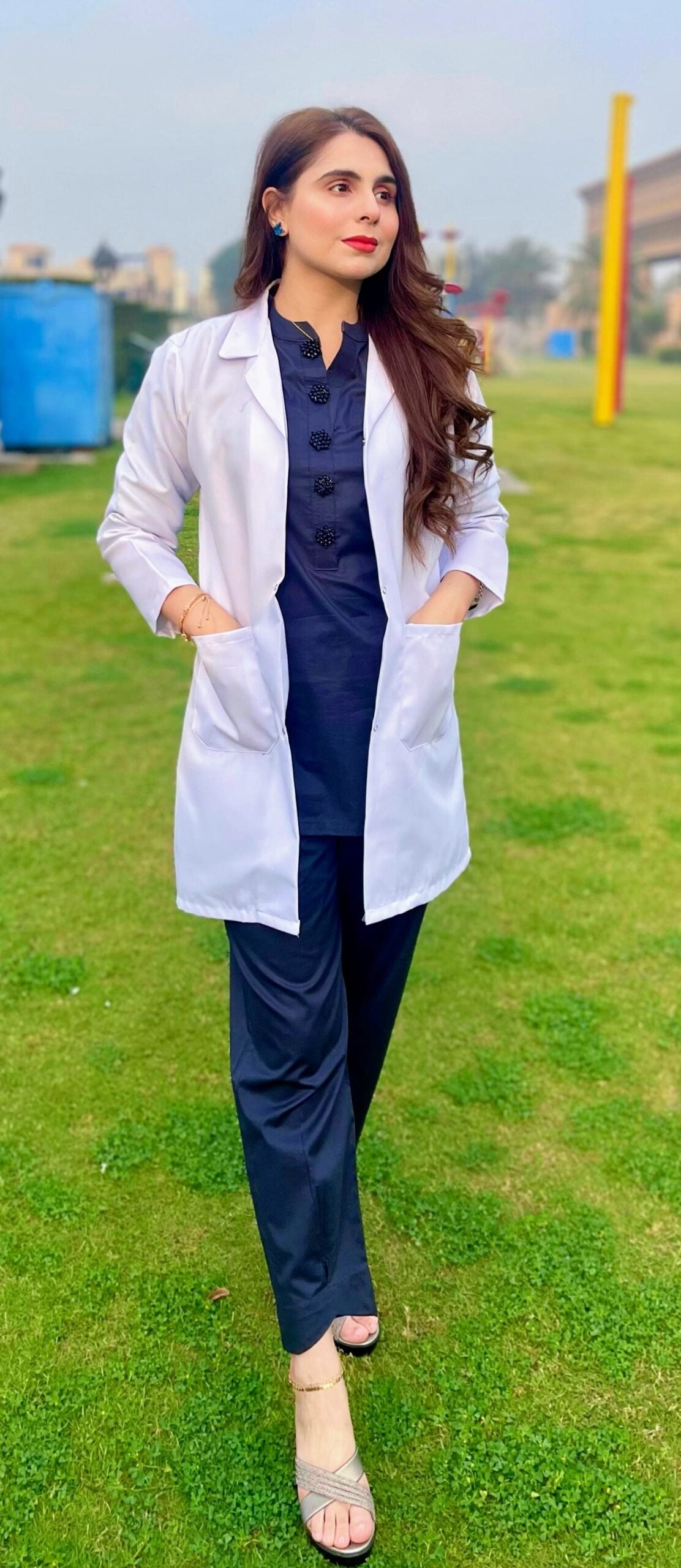 Female Wrinkle Free Lab Coat