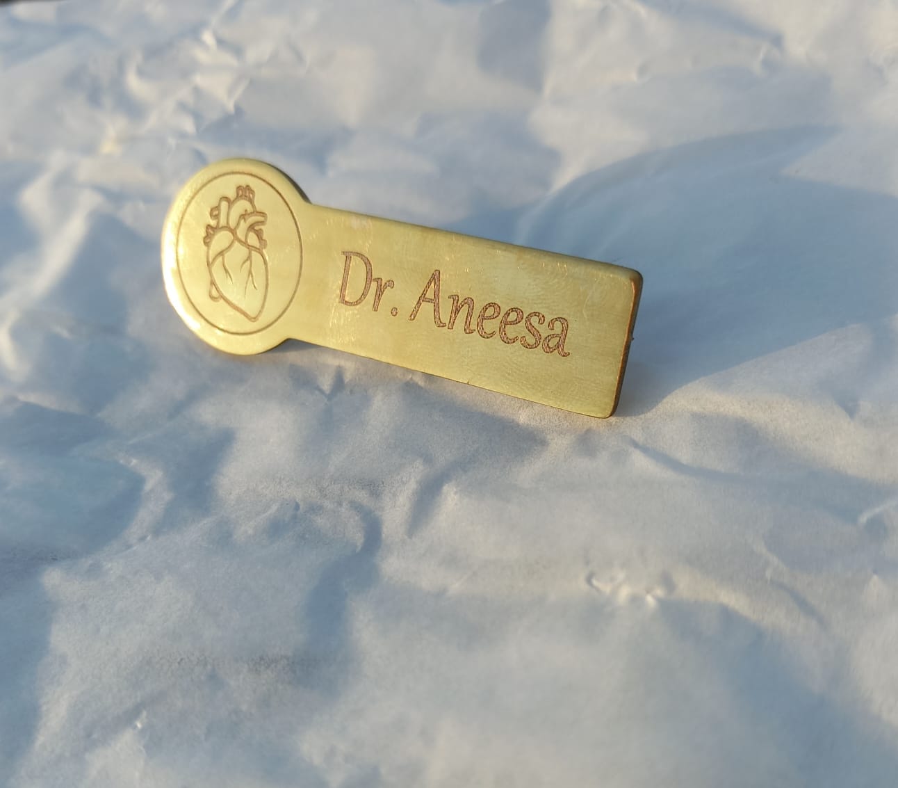 Elegant Heart Doctor Badge