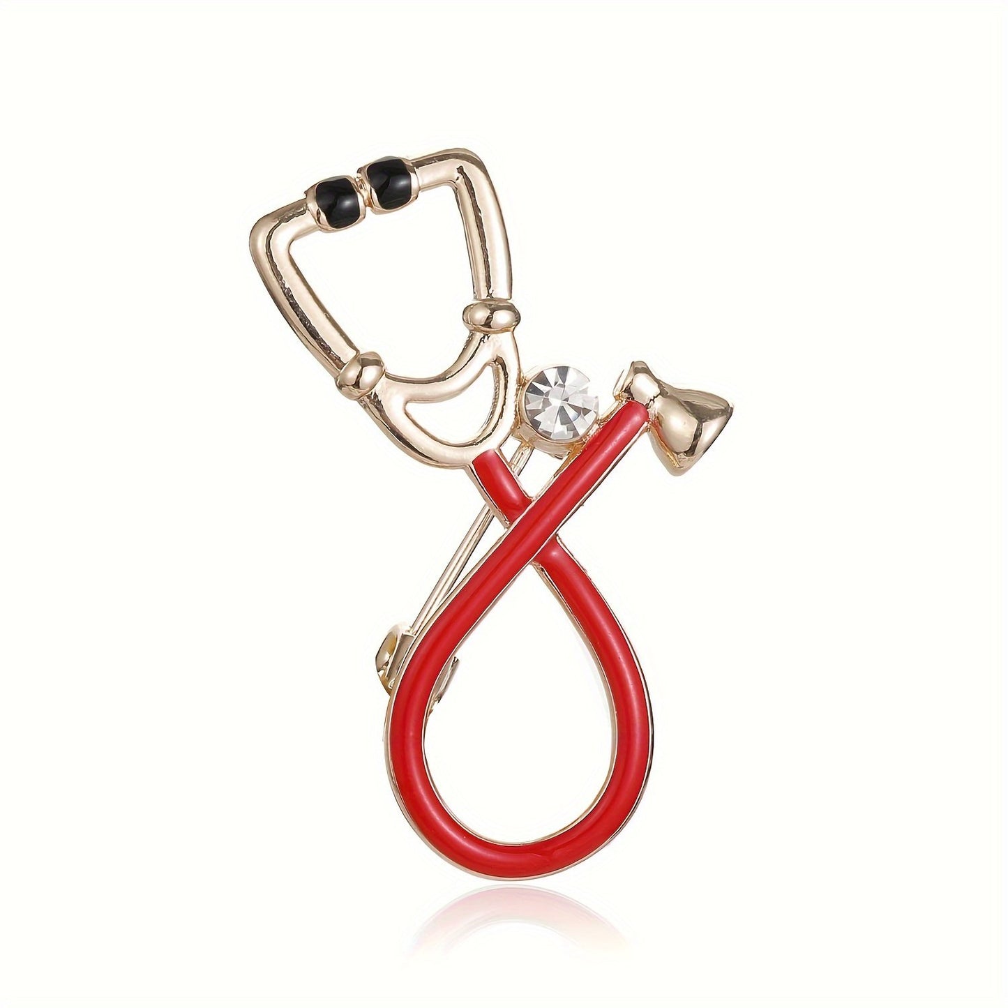 Elegant stethoscope pin brooch for doctors, nurses, and medical students in Pakistan – The Doctors Shop