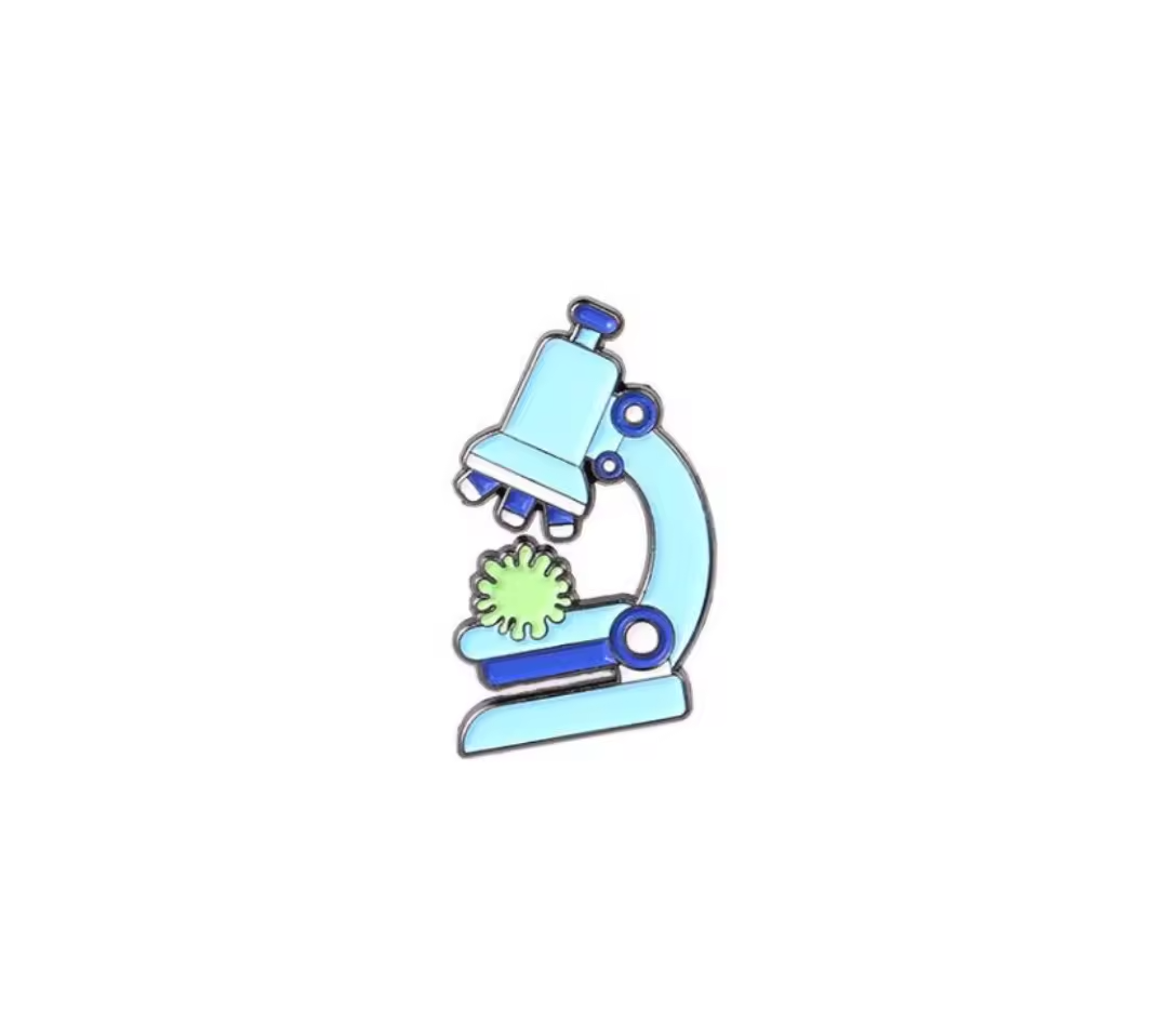 Magnified Microbe Pin