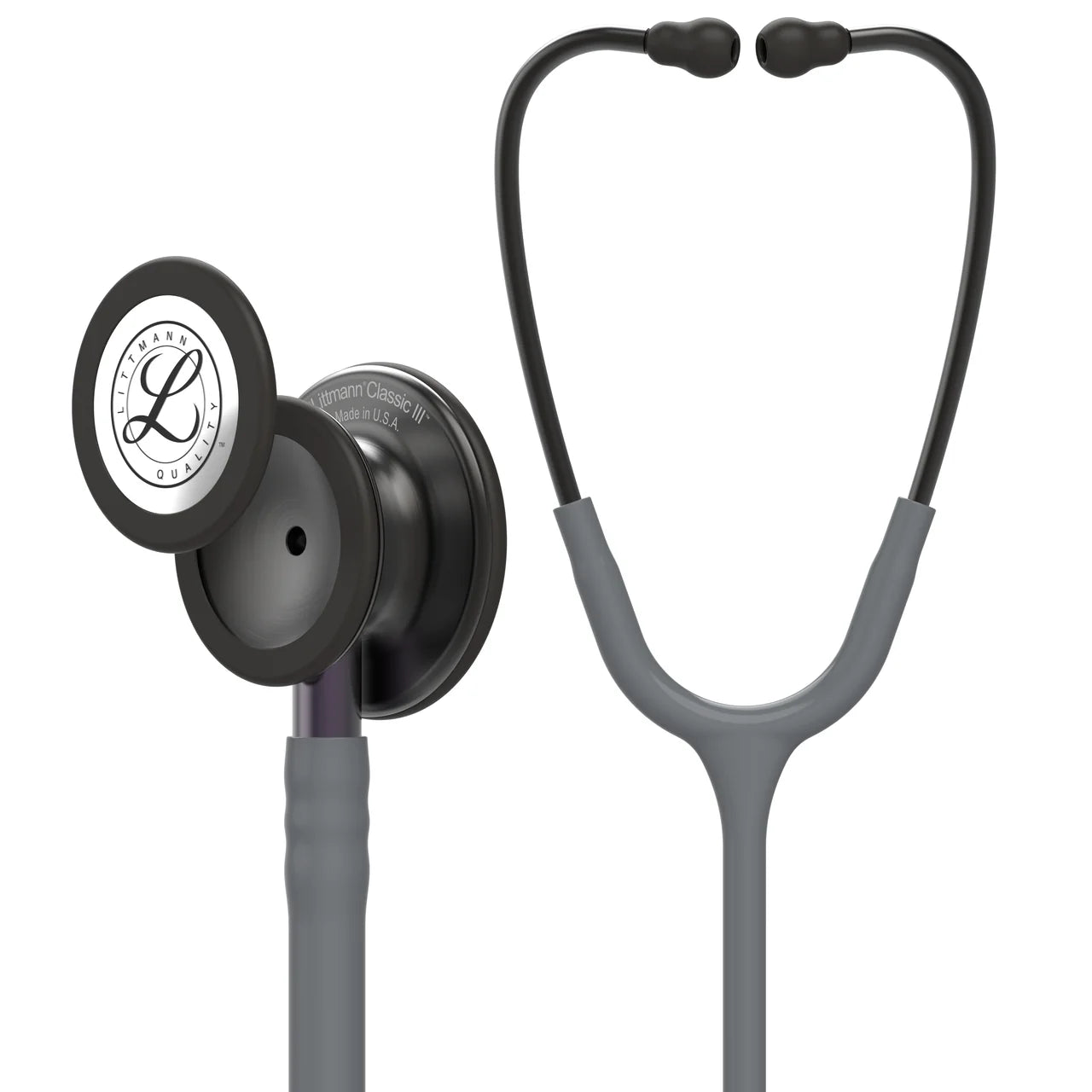 Littmann Classic III Stethoscope,Grey Tube,Black Finish, 5873