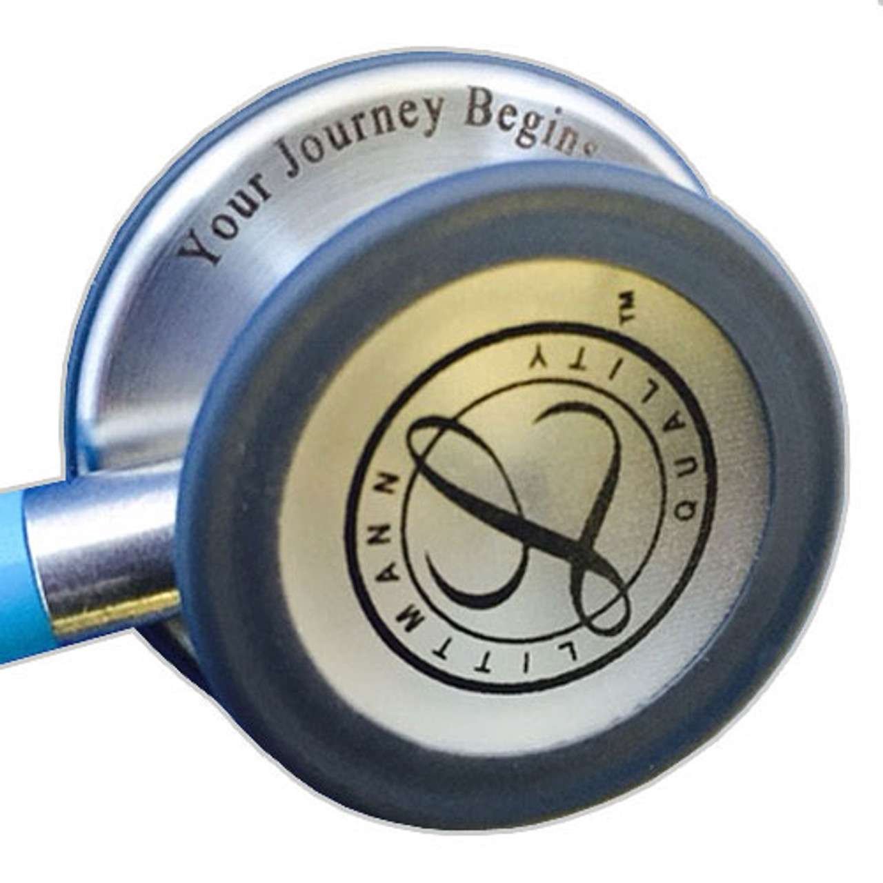 Engraved view of Littmann Classic III Stethoscope – Turquoise (Model 5835)