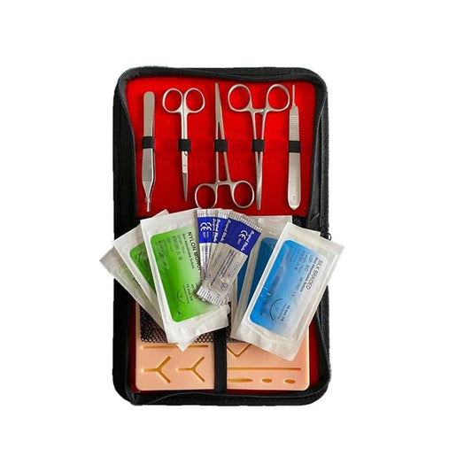 High-quality Suture Kit for medical training with needles, threads, and forceps in Pakistan