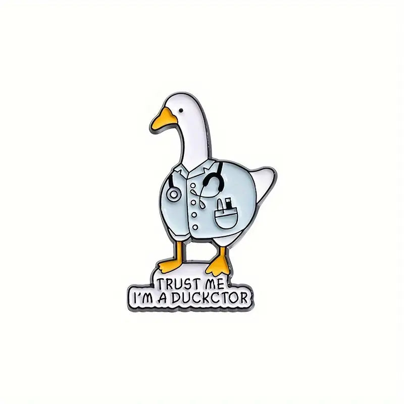 Trust Me I'm A Doctor Brooch  (pair of 2)