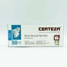Certeza Blood Glucose Test Strip For GL-110 50 strips