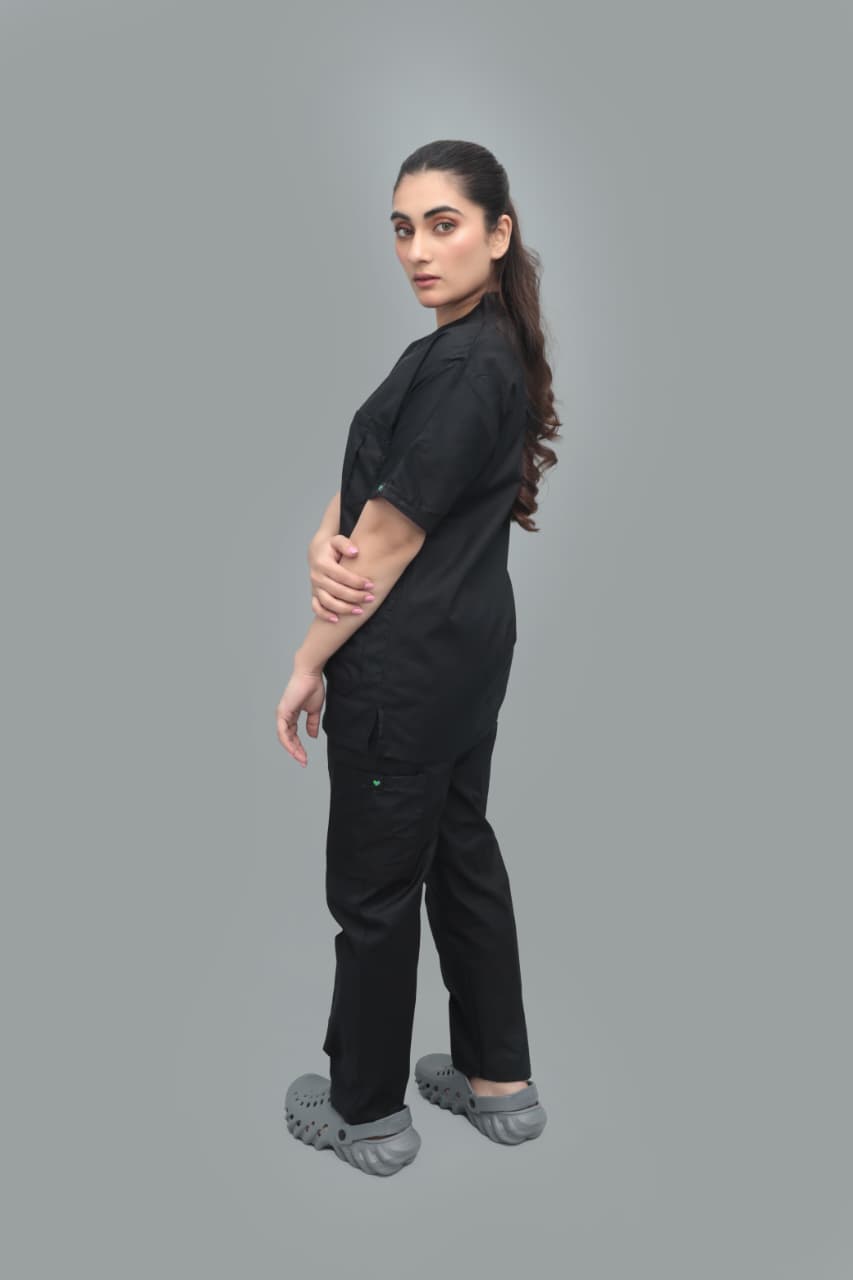 V - Neck Female Scrubs with Cargo Pants