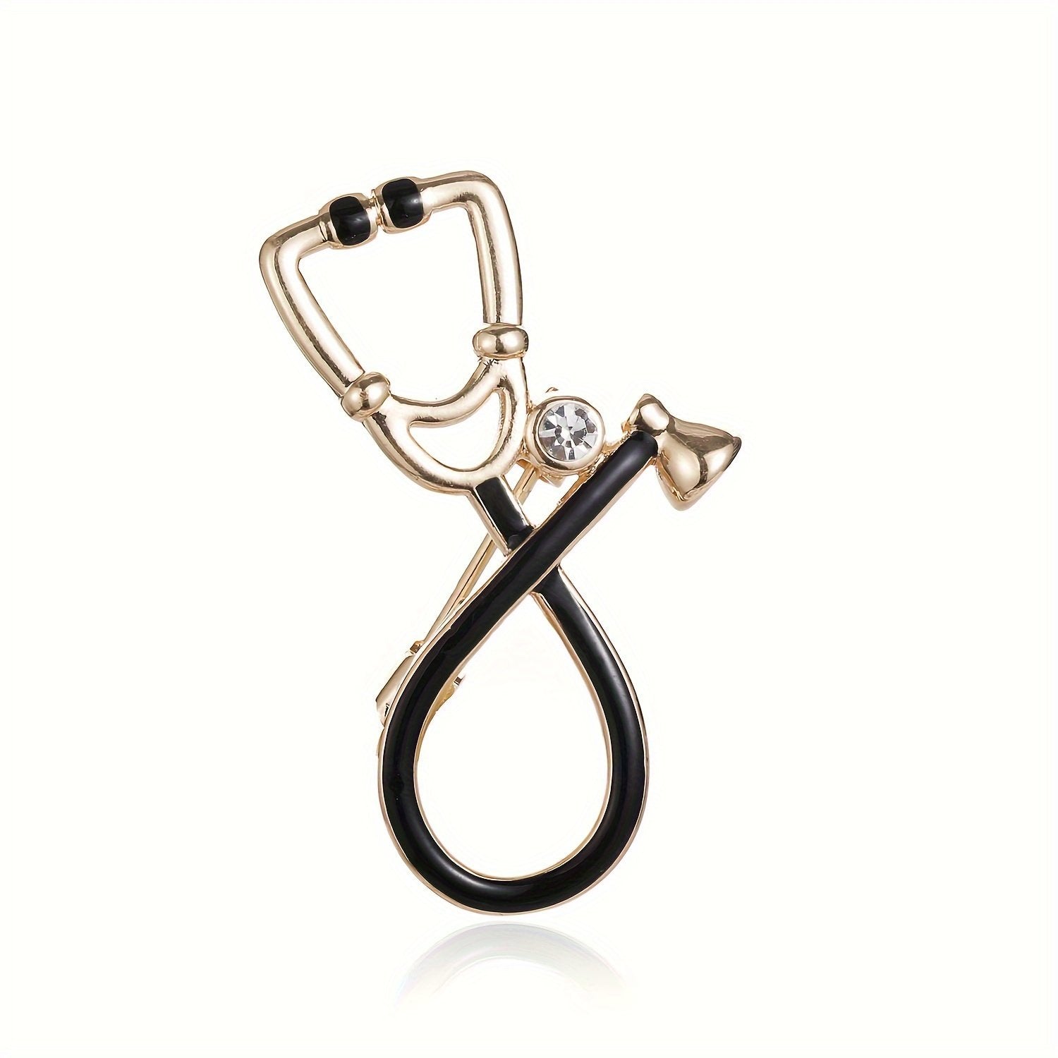 Elegant stethoscope pin brooch for doctors, nurses, and medical students in Pakistan – The Doctors Shop