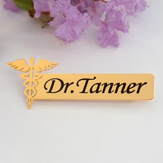 Caduceus Name Badge