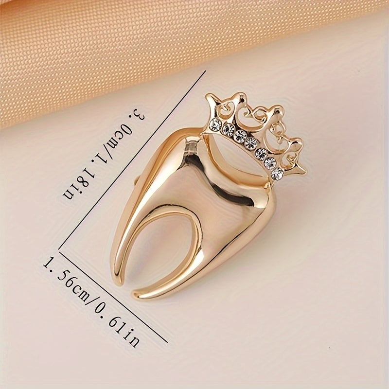 Dental Crown Brooch Pin