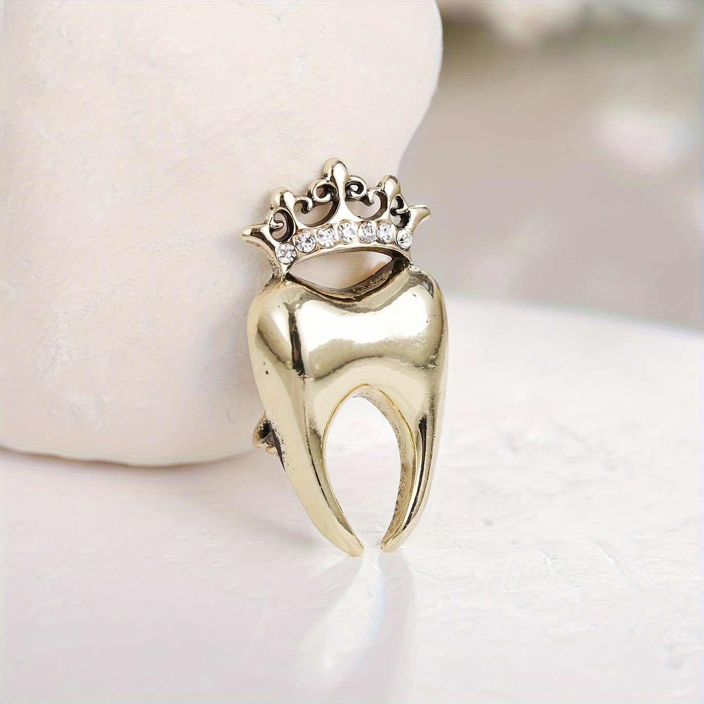 Dental Crown Brooch Pin