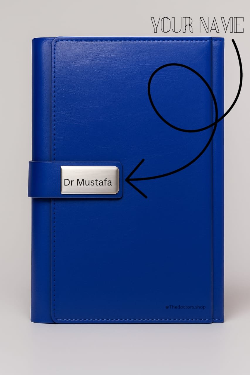 Customize diary with wallet and engraved silver buckle – The Doctors Shop Pakistan