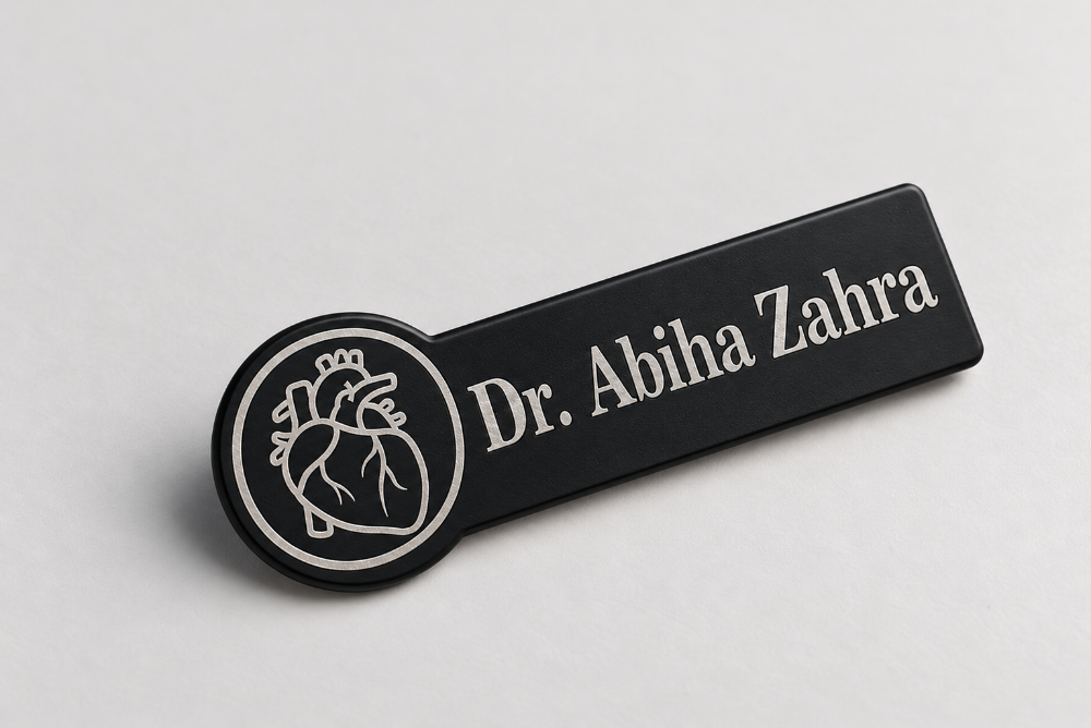 Elegant Heart Doctor Badge
