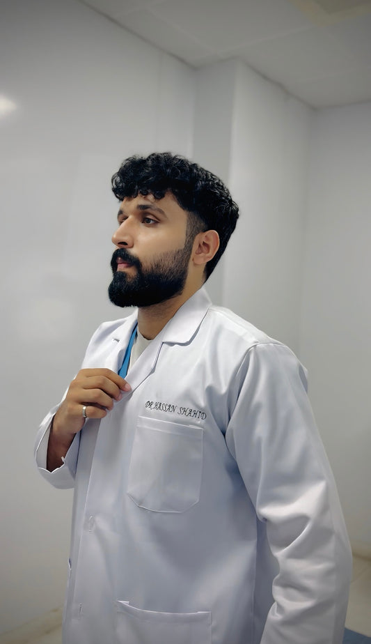 Male Wrinkle Free Lab Coat