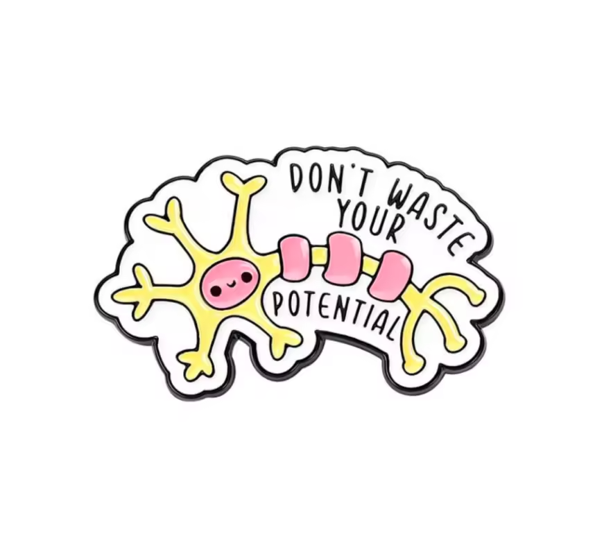 Action Potential Enamel Pin