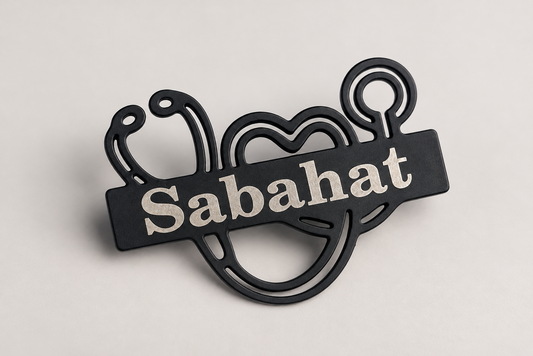Signature Stethoscope Name Badge