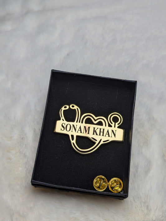 Signature Stethoscope Name Badge
