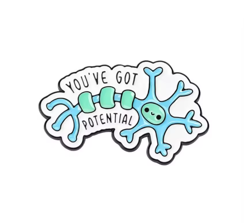 Resting Potential Enamel Pin
