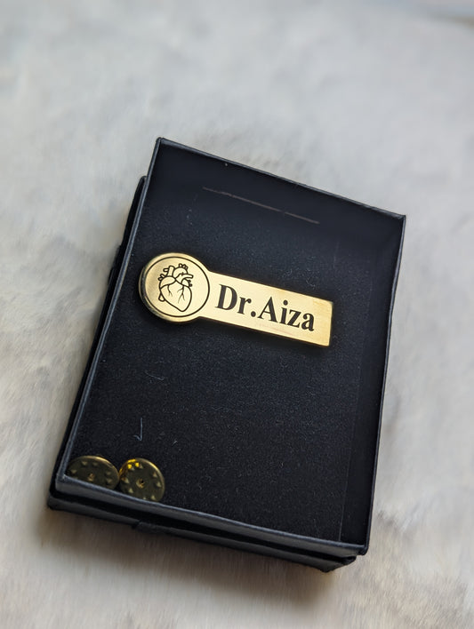 Elegant Heart Doctor Badge