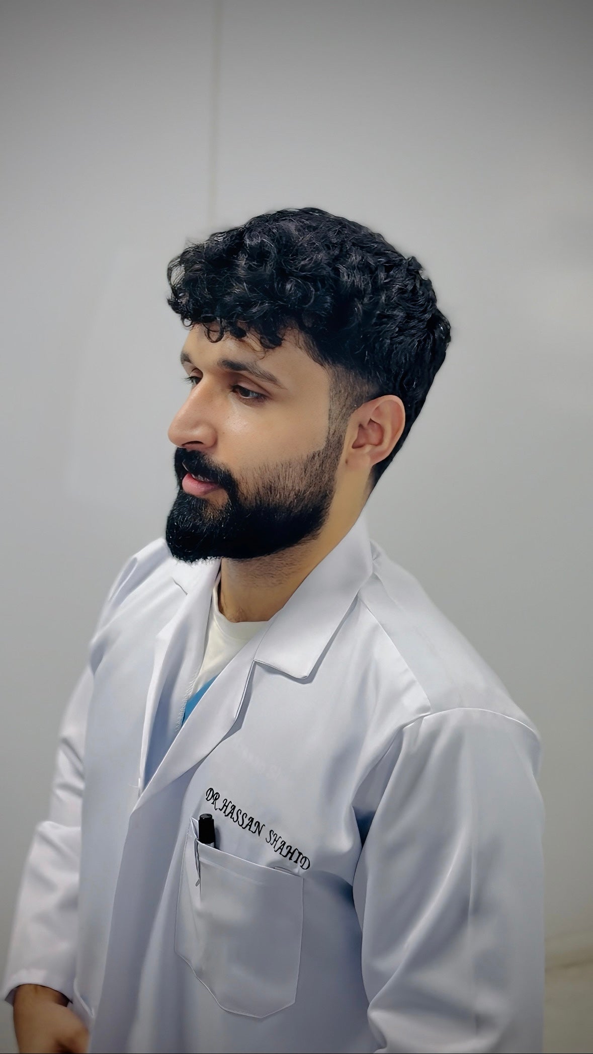 Male Wrinkle Free Lab Coat