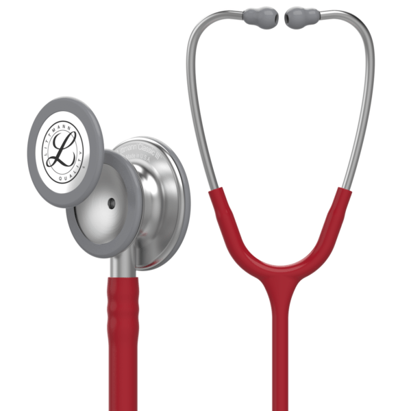 Littmann Classic III Stethoscope,Burgundy,5627