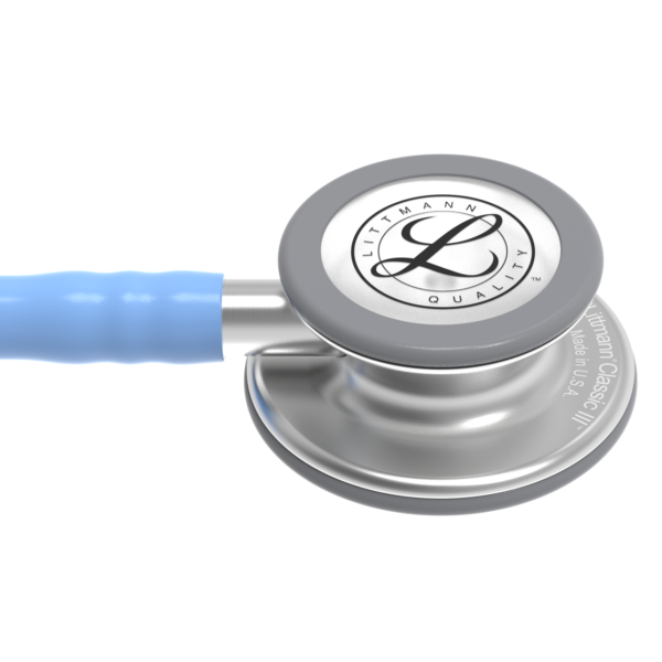 Littmann Classic III Stethoscope, Ceil Blue, 5630 - Image 3