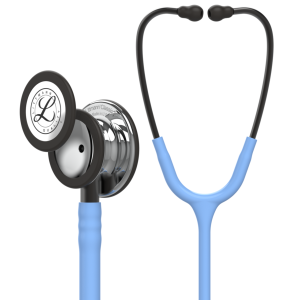 Littmann Classic III Stethoscope: Mirror & Ceil Blue - Smoke Stem 5959