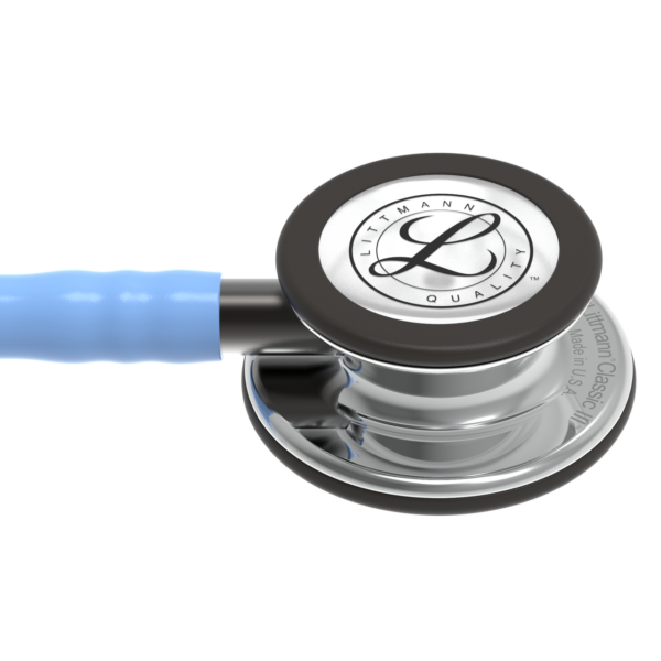 Littmann Classic III Stethoscope: Mirror & Ceil Blue - Smoke Stem 5959 - Image 3