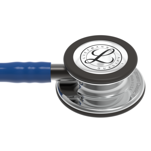 Littmann Classic III Stethoscope, Mirror Navy, 5863 - Image 2