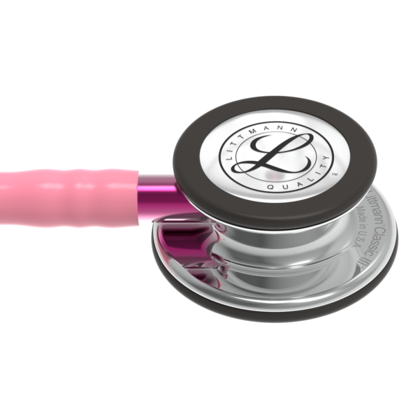 Littmann Classic III Stethoscope, Mirror Pearl Pink, 5962 - Image 2