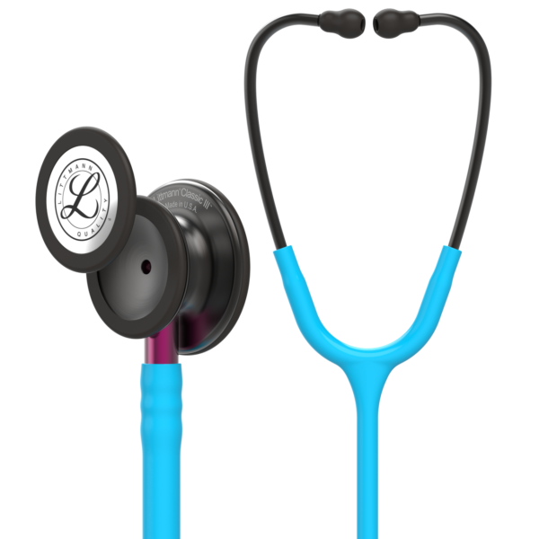 Littmann Classic III Stethoscope, Smoke Turquoise Pink, 5872